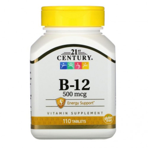 21st Century, B-12, 500mcg, 타블렛 110정