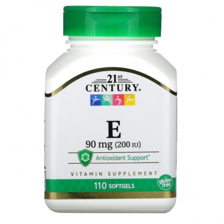 21st Century, E, 90mg(200IU), 소프트젤 110정