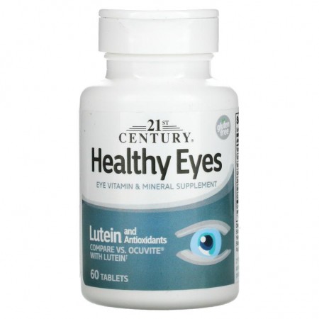 21st Century, Healthy Eyes, 루테인 및 항산화제, 60정