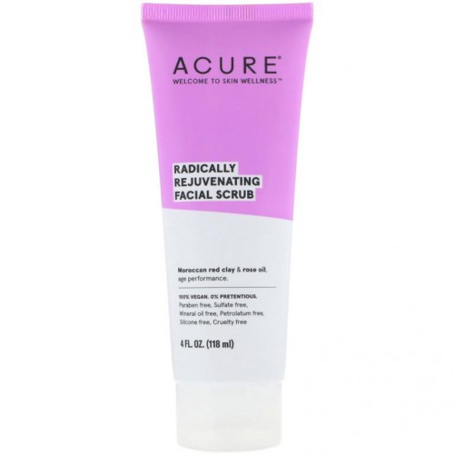 ACURE, 래디컬리 리쥬브네이팅, 페이셜 스크럽, 118ml(4fl oz)