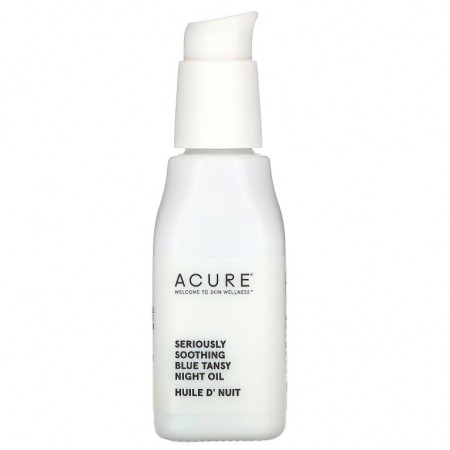 ACURE, 시리어슬리 수딩, 블루 탠시 나이트 오일, 1 fl oz (30 ml)