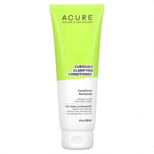 ACURE, 큐리어슬리 클래리파잉 컨디셔너, 레몬그라스 & 아르간, 236.5 ml (8 fl oz)