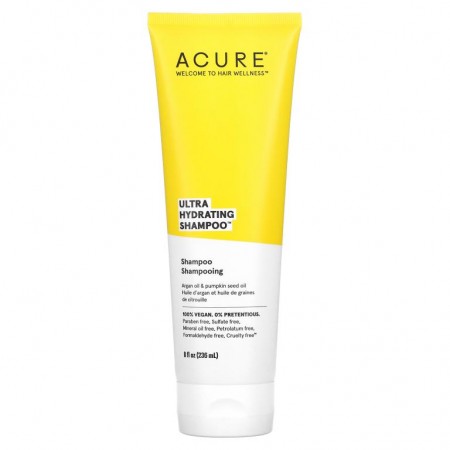 ACURE, 울트라 하이드레이팅 샴푸, 아르간오일 및 호박, 236.5ml(8fl oz)