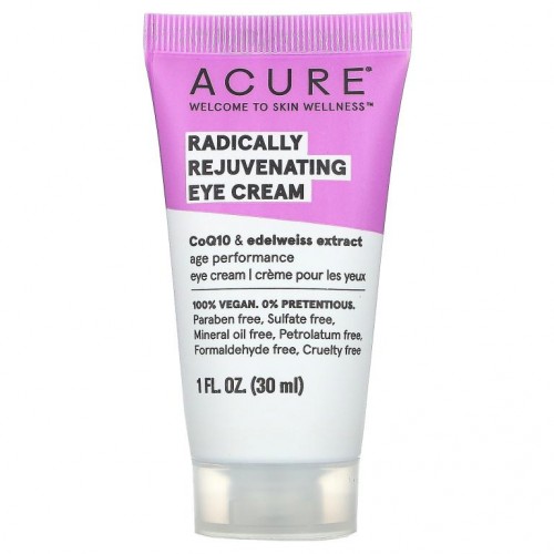 ACURE, 레디컬리 리쥬브네이팅, 아이 크림, 30ml(1fl oz)