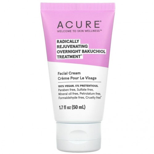 ACURE, 래디컬리 리쥬브네이팅, 오버나이트 바쿠치올 트리트먼트, 50ml(1.7fl oz)