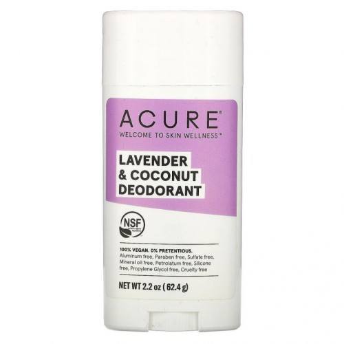 ACURE, 데오드란트, 라벤더 & 코코넛, 63.78g(2.25oz)