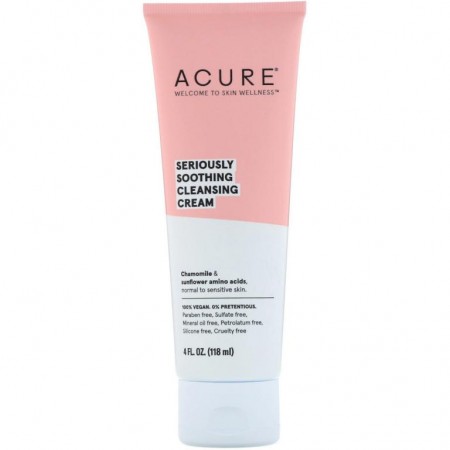 ACURE, 강력 진정 클렌징 크림, 118ml(4fl oz)