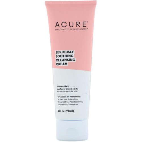 ACURE, 강력 진정 클렌징 크림, 118ml(4fl oz)