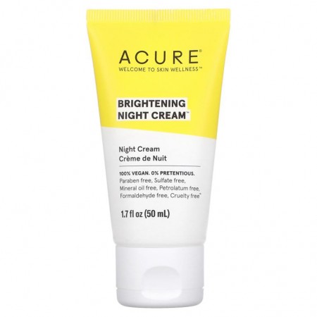ACURE, 브라이트닝 나이트 크림, 50ml(1.7fl oz)