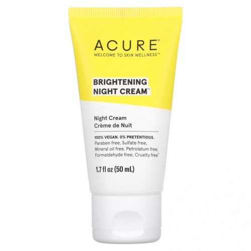 ACURE, 브라이트닝 나이트 크림, 50ml(1.7fl oz)