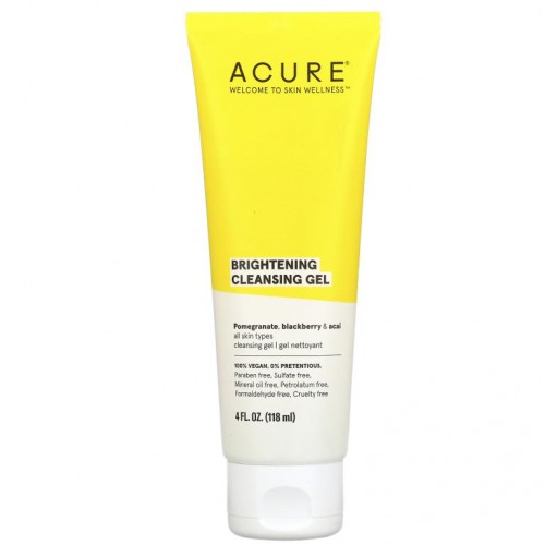 ACURE, 브라이트닝 클렌징 젤 118ml(4fl oz)