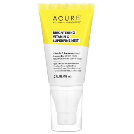 ACURE, Brightening Vitamin C Superfine Mist, 2 fl oz (59 ml)