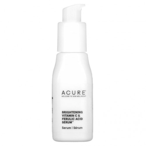 ACURE, 브라이트닝 비타민C & 페룰린산 오일 프리 세럼, 30 ml (1 fl oz)