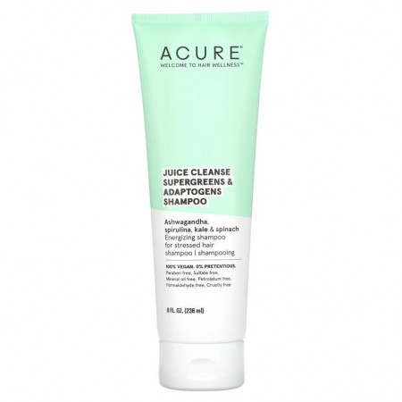 ACURE, Juice Cleanse 슈퍼 녹색채소 & 아답토젠 샴푸, 236.5ml(8fl oz)