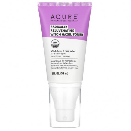 ACURE, Radically Rejuvenating, Witch Hazel Toner, 2 fl oz (59 ml)