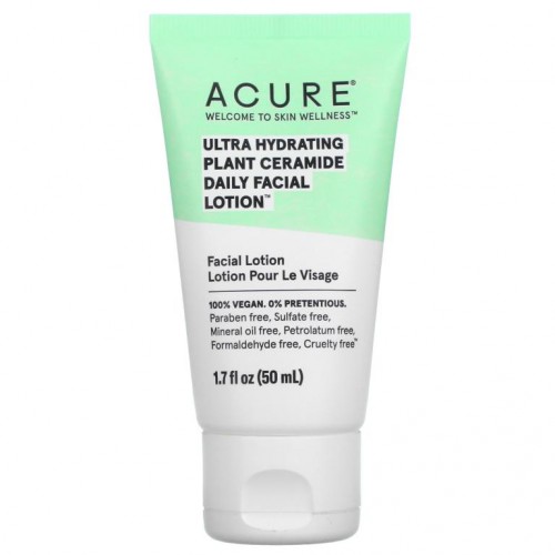 ACURE, Ultra Hydrating Plant Ceramide Daily Facial Lotion, 50ml(1.7fl oz)