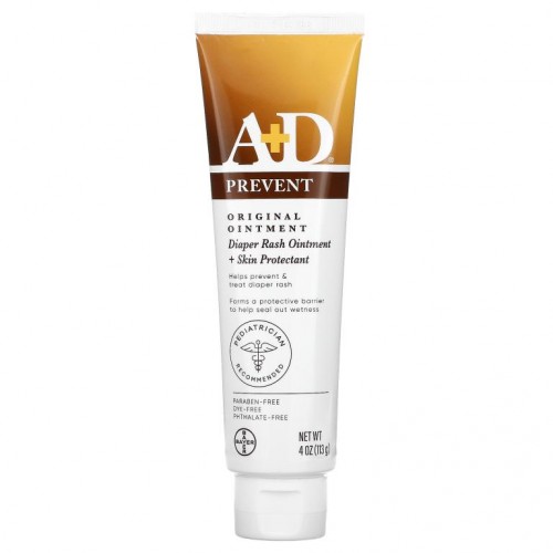 A+D, Original Ointment, Diaper Rash Ointment + Skin Protectant, 4 oz (113 g)
