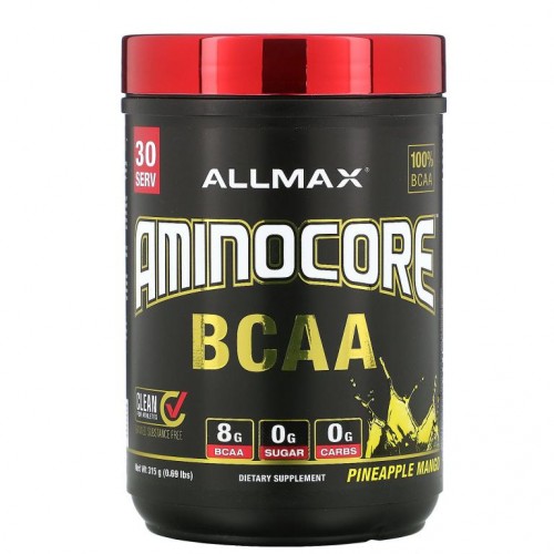 ALLMAX, AMINOCORE, BCAA, 파인애플 망고, 315g(0.69lbs)