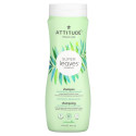 ATTITUDE, 슈퍼 잎 과학, 천연 샴푸, 영양과 강화, 포도씨 유와 올리브 잎, 473mL (16oz)