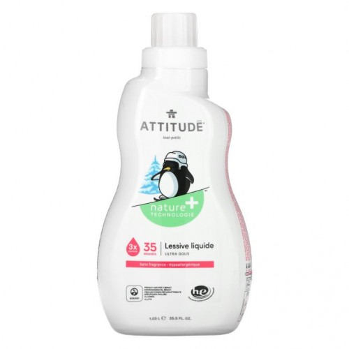 ATTITUDE, 리틀 원, 세탁 세제, 무향, 35.5fl oz