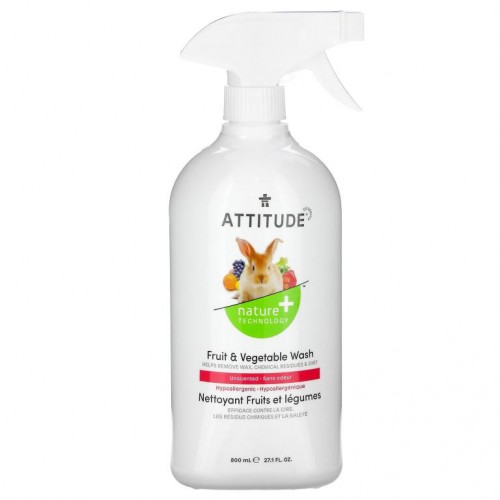 ATTITUDE, 과일 & 채소 워시, 800 ml (27.1 fl oz)