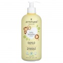ATTITUDE, Baby Leaves Science, 2-In-1 천연 샴푸 및 바디 워시, 배즙, 473ml(16fl oz)