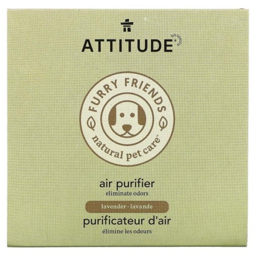 ATTITUDE, Furry Friends Natural Pet Care, Air Purifier, Lavender, 8 oz (227 g)