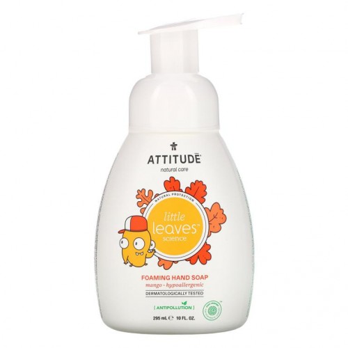 ATTITUDE, Little Leaves 사이언스, 포밍 핸드솝, 망고, 295ml(10fl oz)