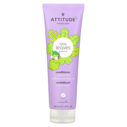 ATTITUDE, Little Leaves Science, 컨디셔너, 바닐라 및 배, 240ml(8fl oz)