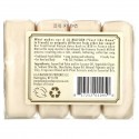 A La Maison de Provence, 핸드 및 바디 바 비누, 퓨어 코코넛, 4개입, 각 3.5oz