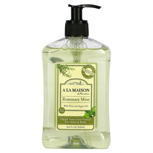 A La Maison de Provence, 핸드 및 바디용 액상 비누, 로즈메리민트, 500ml(16.9fl oz)