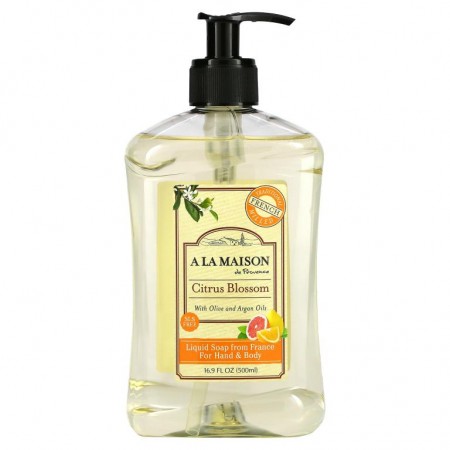 A La Maison de Provence, 핸드 & 바디 액상 비누, 시트러스 꽃잎, 500ml(16.9fl oz)