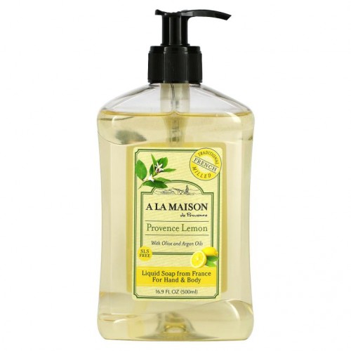 A La Maison de Provence, 핸드 & 바디 액상 비누, 프로방스 레몬, 500ml(16.9fl oz)