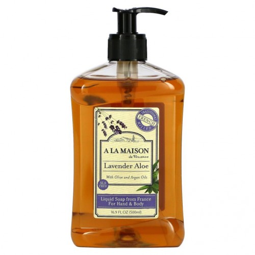 A La Maison de Provence, 핸드 및 바디용 액상 비누, 라벤더 알로에, 500ml(16.9fl oz)