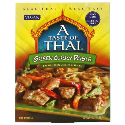 A Taste Of Thai, 그린 카레 페이스트, 50g(1.75oz)