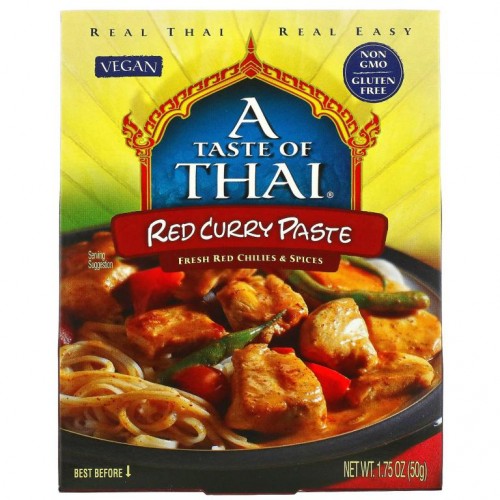 A Taste Of Thai, 레드 카레 페이스트, 50g(1.75oz)