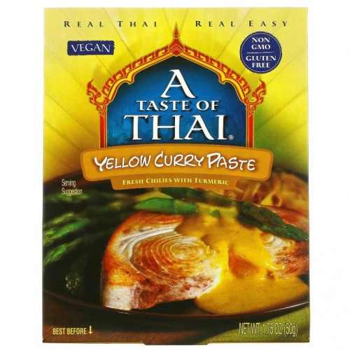 A Taste Of Thai, 옐로우 카레 페이스트, 50g(1.75oz)
