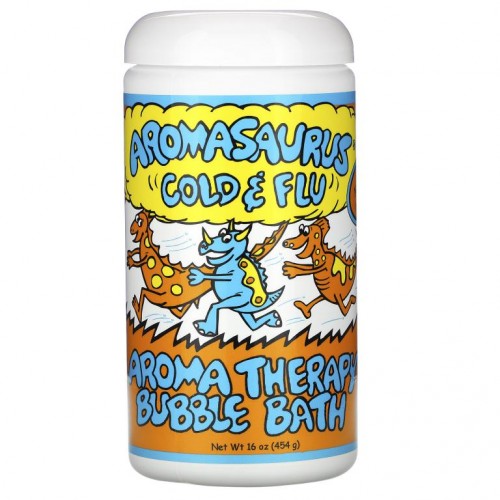 Abra Therapeutics, 아로마사우르스 감기 & 몸살, 아로마 테라피 버블 베스, 16 oz (453 g)