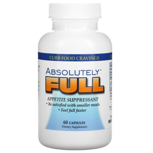 Absolute Nutrition, Absolutely Full, 식욕억제제, 캡슐 60정