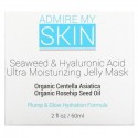 Admire My Skin, 해조류 & 히알루론산 울트라 모이스처라이징 젤리 뷰티 마스크, 60ml(2fl oz)