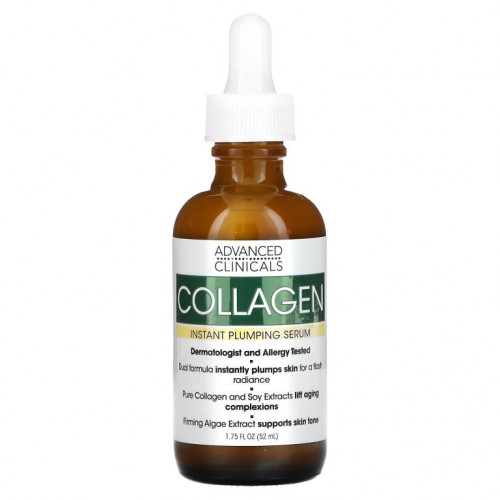 Advanced Clinicals, 콜라겐, 인스턴트 플럼핑 세럼, 52ml(1.75fl oz)