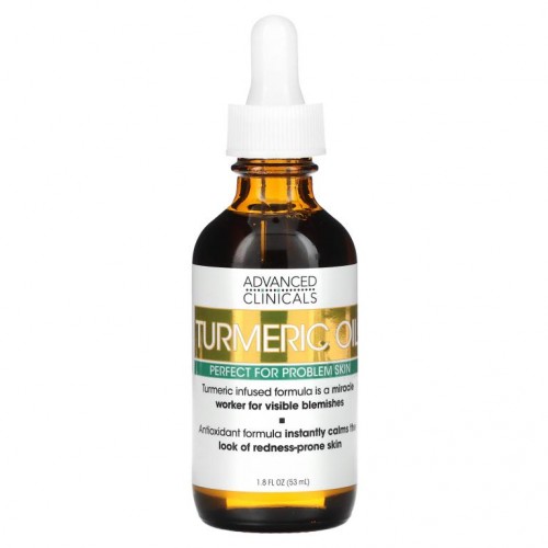 Advanced Clinicals, 울금 오일, 트러블 피부용, 53ml(1.8fl oz)