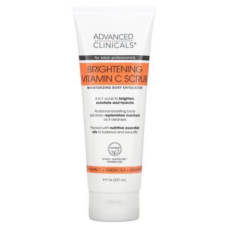 Advanced Clinicals, 브라이트닝 비타민C 스크럽, 237ml(8fl oz)