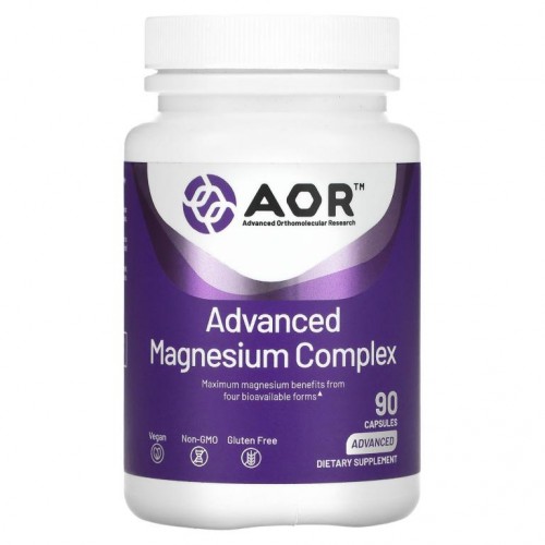Advanced Orthomolecular Research AOR, 어드밴스드 마그네슘 복합체, 베지 캡슐 90정