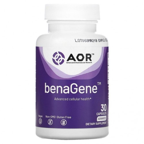 Advanced Orthomolecular Research AOR, BenaGene, 30 식물성 캡슐