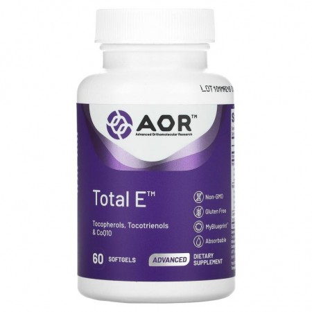 Advanced Orthomolecular Research AOR, Total E, 소프트젤 60정