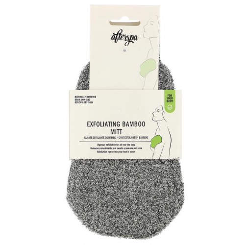 AfterSpa, Exfoliating Bamboo Mitt, 1 Mitt
