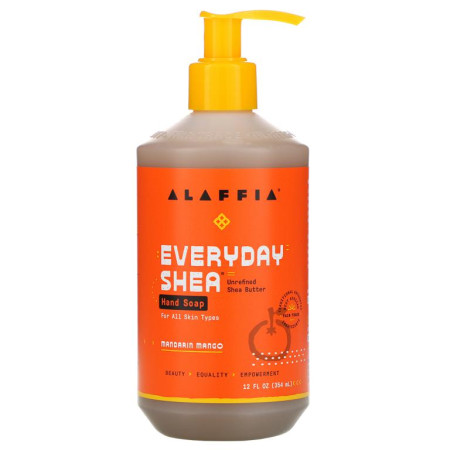 Alaffia, Everyday Shea, 핸드 솝, 만다린 망고, 354ml(12fl oz)