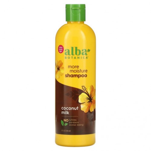 Alba Botanica, 고보습 샴푸, 코코넛 밀크, 355ml(12fl oz)