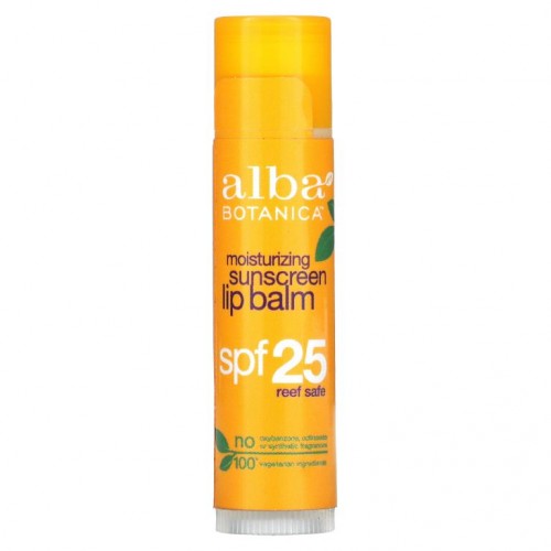 Alba Botanica, 모이스처라이징 자외선 차단 립밤, SPF 25, 4.2g(0.15oz)